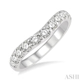 .75CTRDDM CURVED BAND WG 14K-H*
